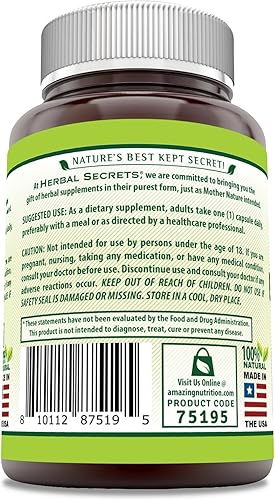 Miniatura 10 de Extracto de Boswellia Serrata Herbal Secrets (65% de ácidos de boswellia) 0.021 oz 120 comprimidos naturales, paquete de de 1, 1