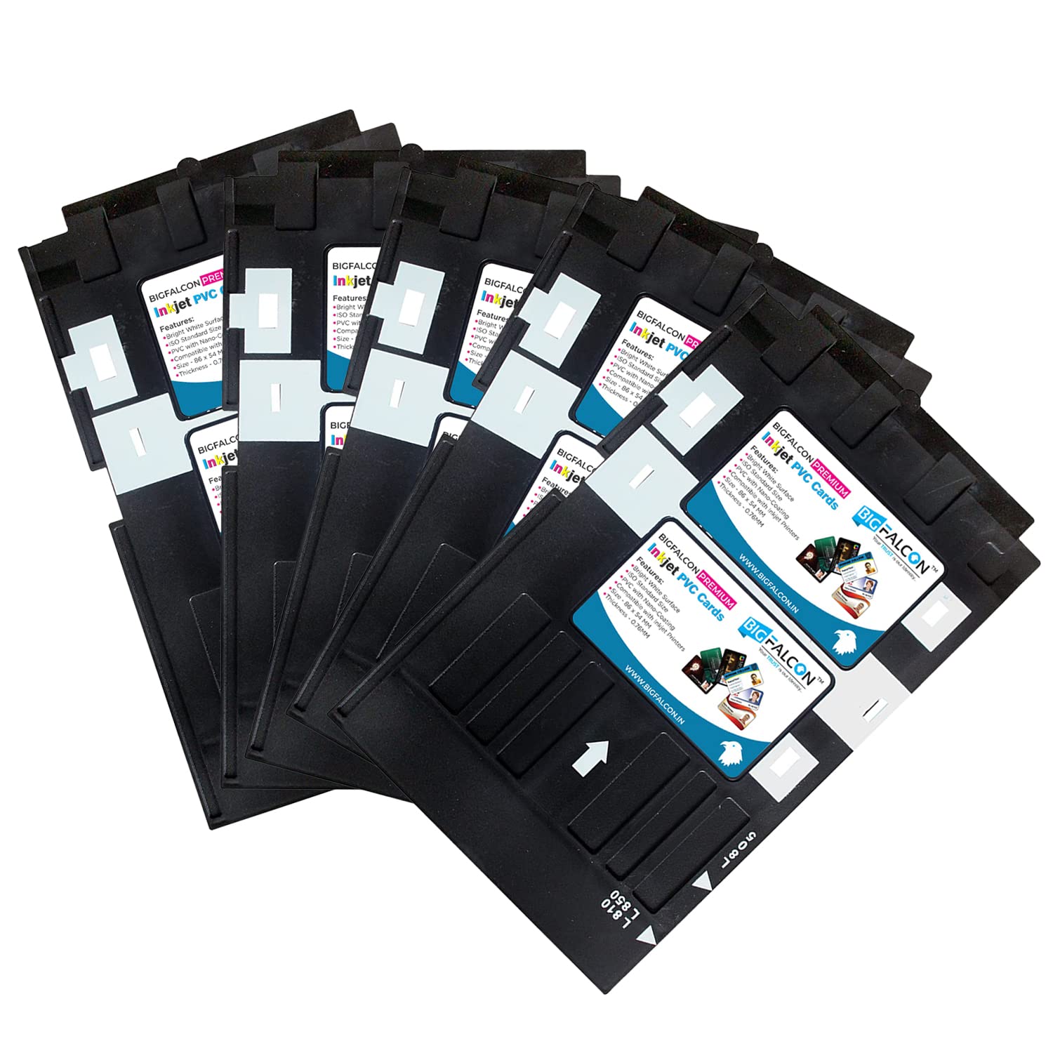ブリリアントイーン AP5500 LV4 トレカ BIGFALCON Premium Inkjet PVC ID Card Tray Pack of 5 for Epson L