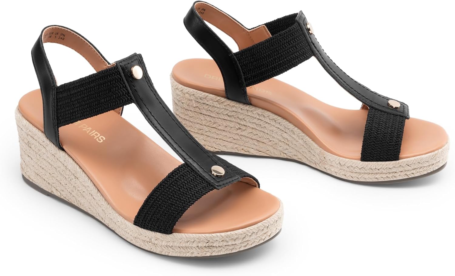 DREAM PAIRS Women's Wedge Sandals Open Toe Espadrilles Sandals Comfortable Dress Casual T-strap Platform Wedges with Arch Support for Walking Beach Summer Shoes - Image 8