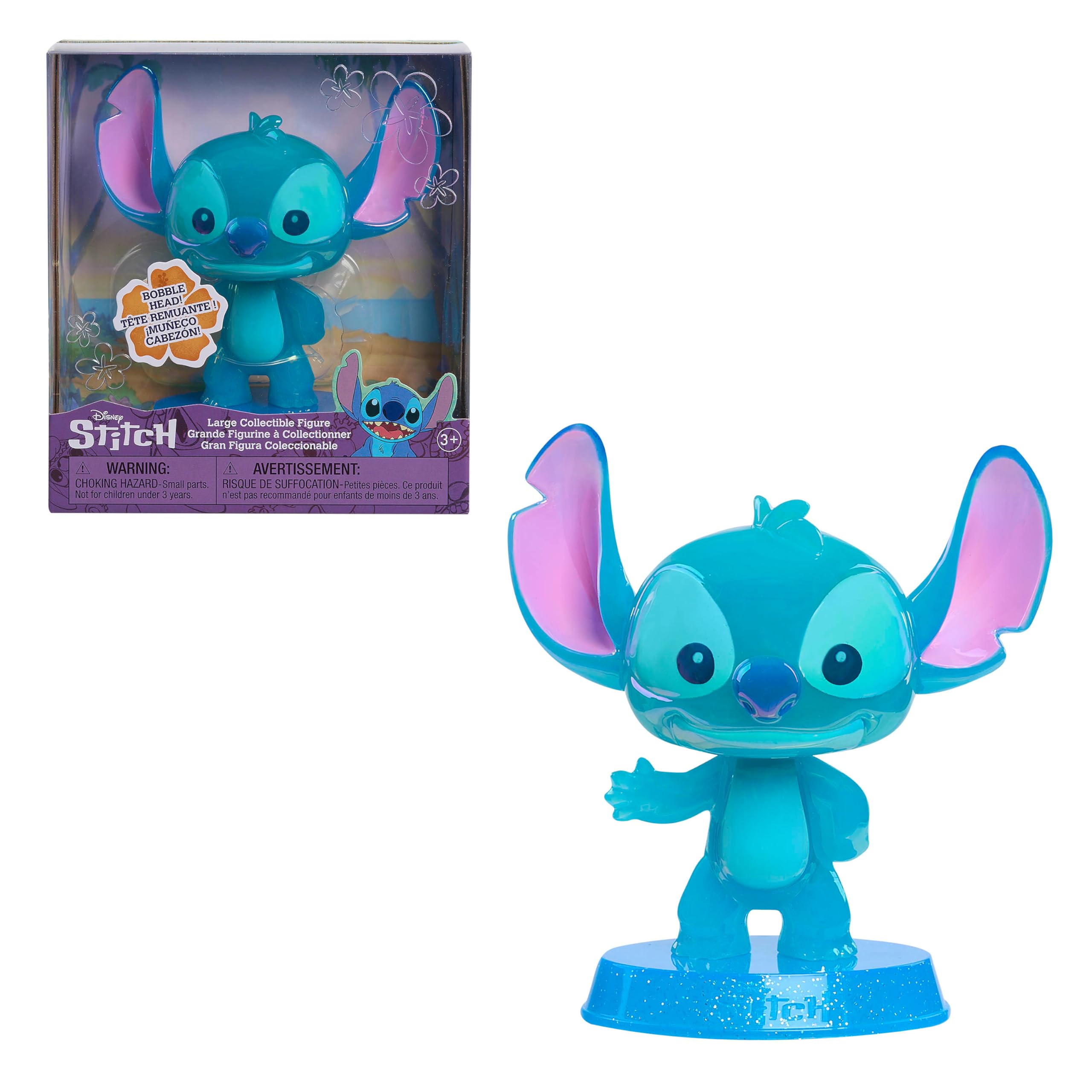 Just Play Stitch Bobble Head Single Figures - Stitch, Kids Toys for Ages 3 Up