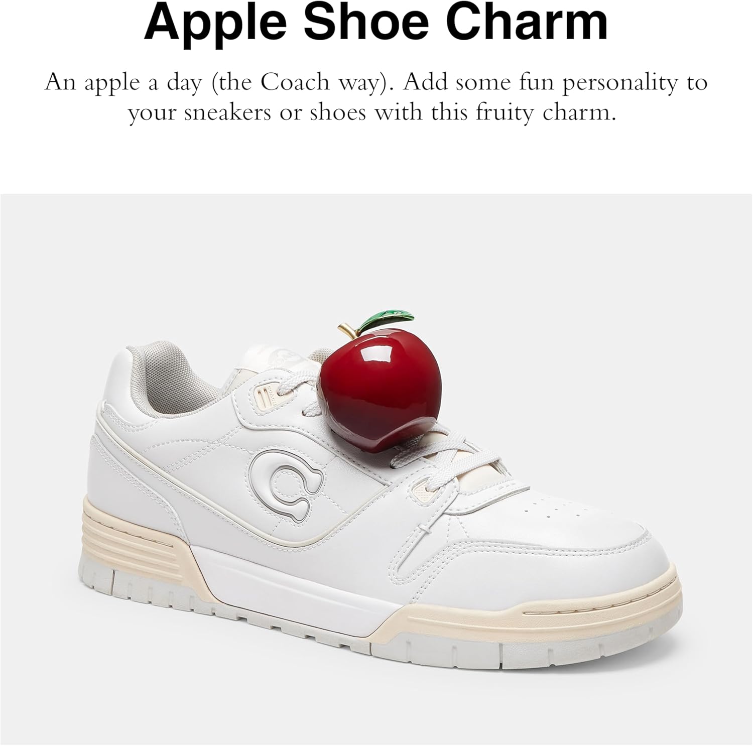 Apple Shoe Charm Red - Image 2