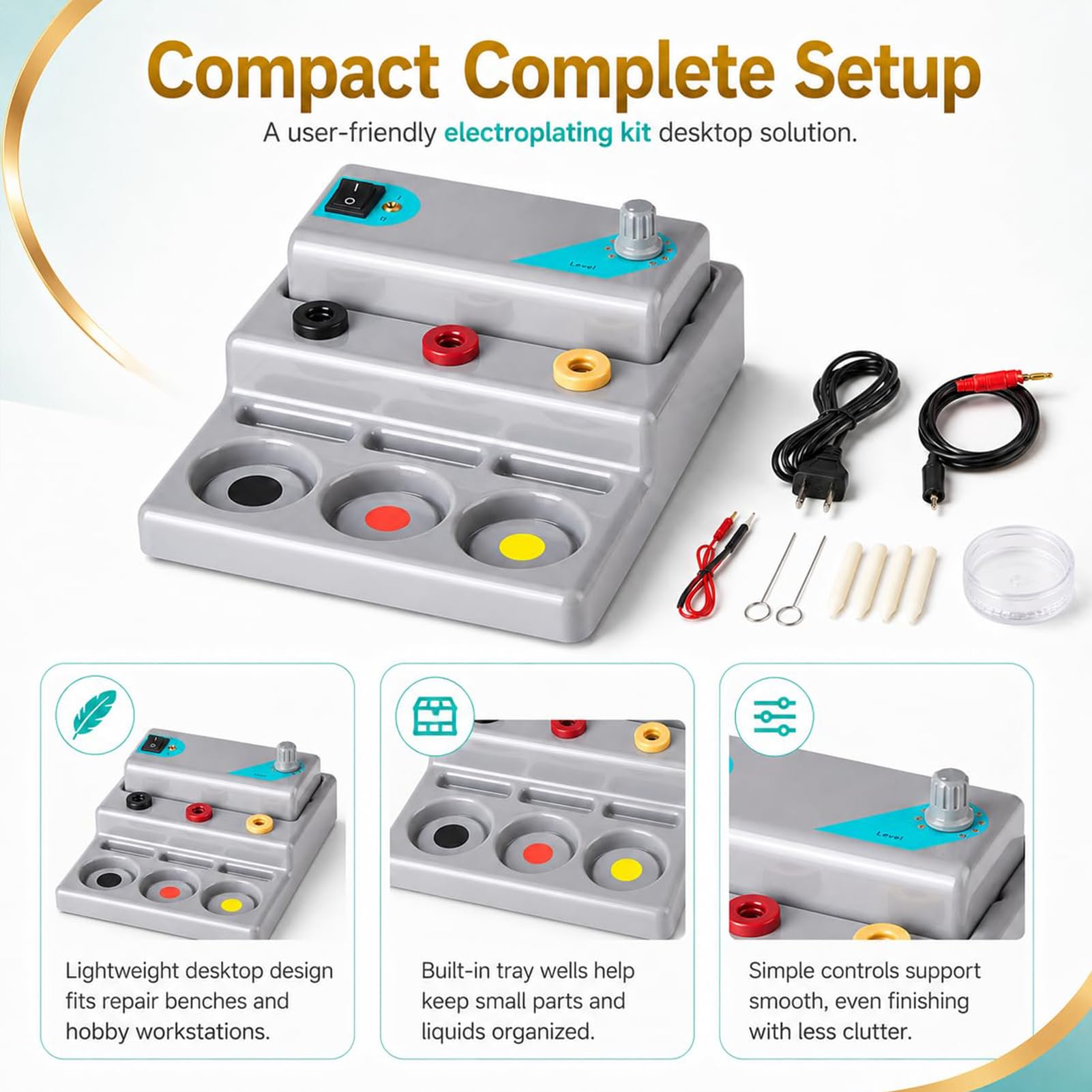 Bolígrafo De Galvanoplastia Para Joyería Kit Profesional De Galvanoplastia