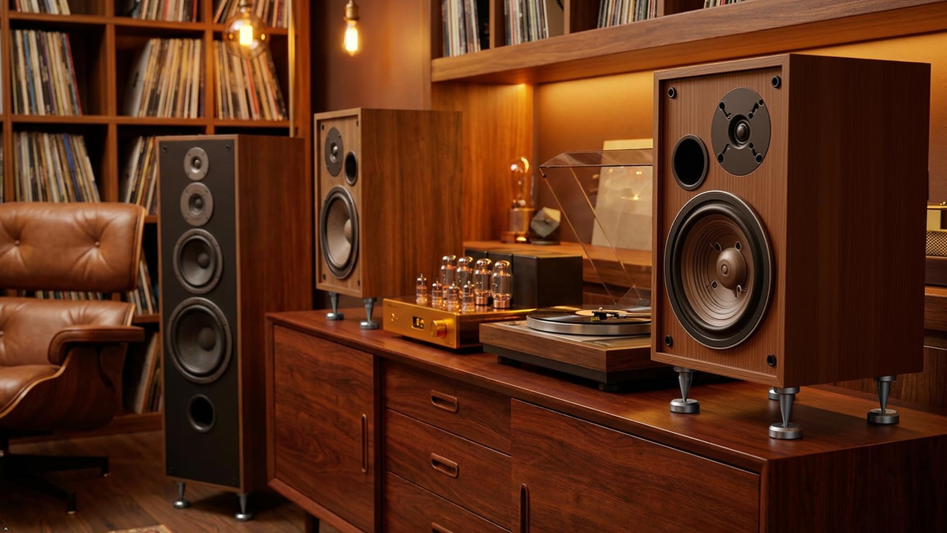 PrecisionGeek Kolce głośnikowe M6 z podkładkami izolacyjnymi 20 mm, zestaw 4 kolców + 4 podkładki, anodowane aluminium, szare, głośniki HiFi, stojaki AV, subwoofery i sprzęt audio, nóżki