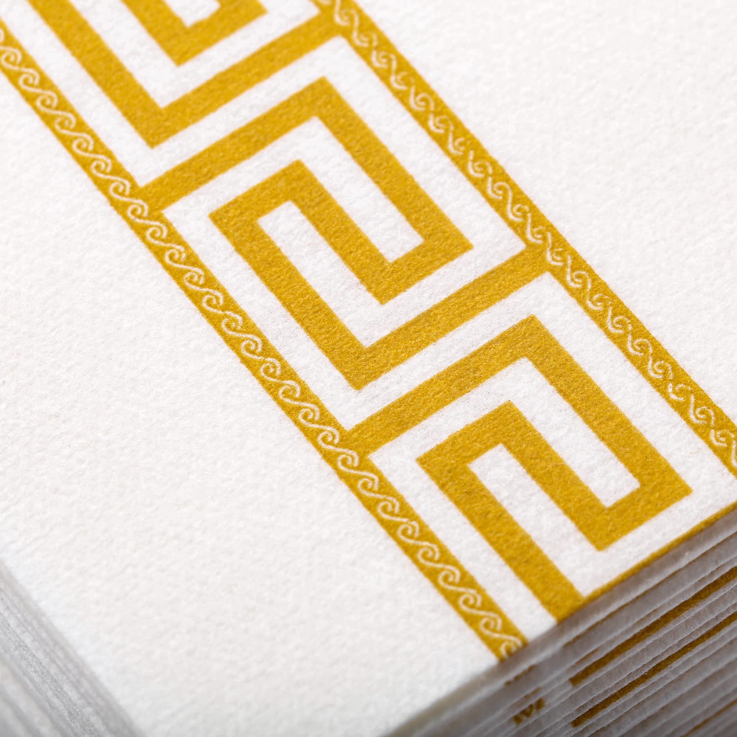 100 Serviettes Jetables En Papier Lin - Pour Salle De Bain, Fêtes Et Événements