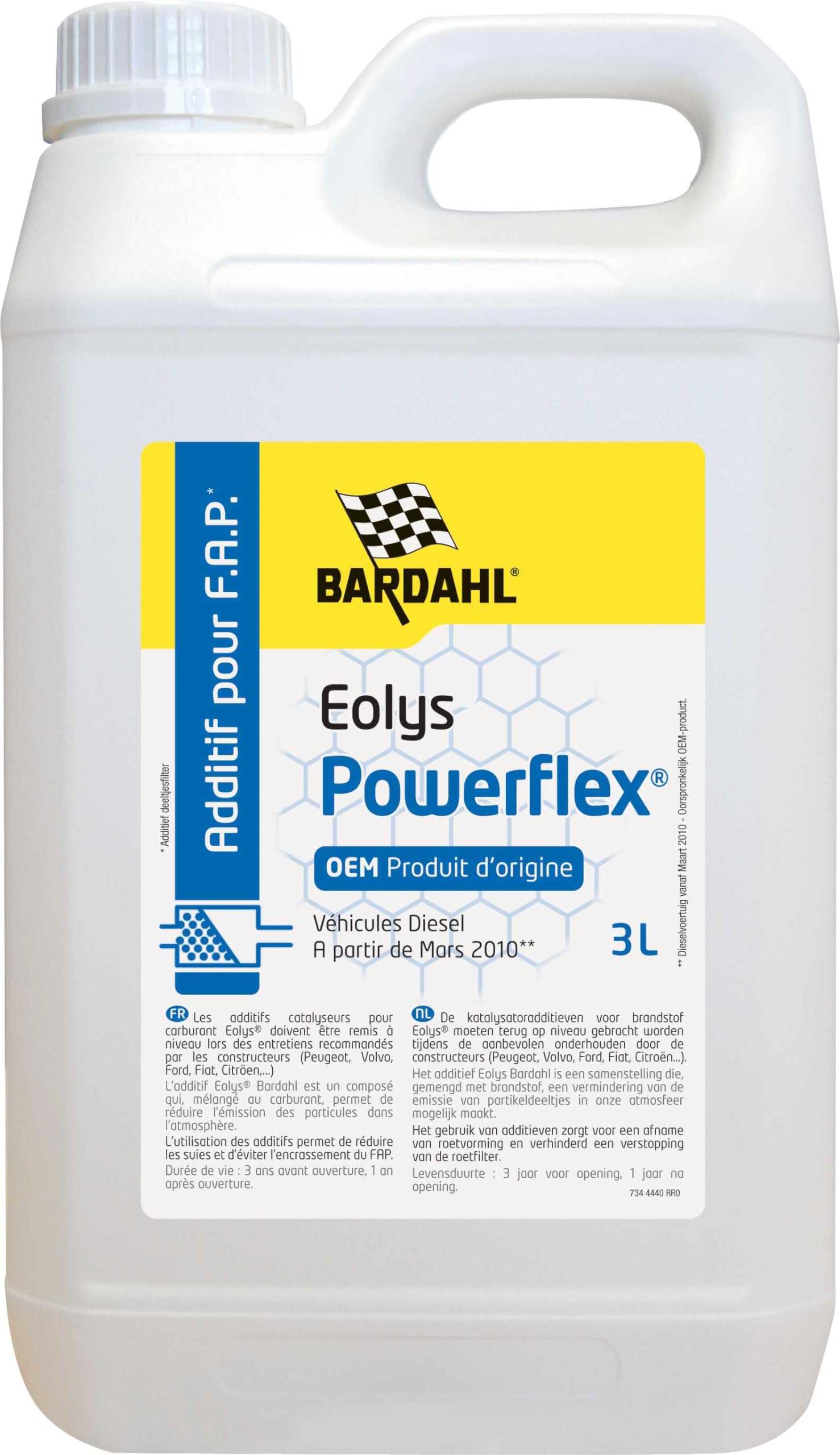 Cérine spéciale FAP add. BARDAHL EOLYS* POWERFLEX 3L (bidon)