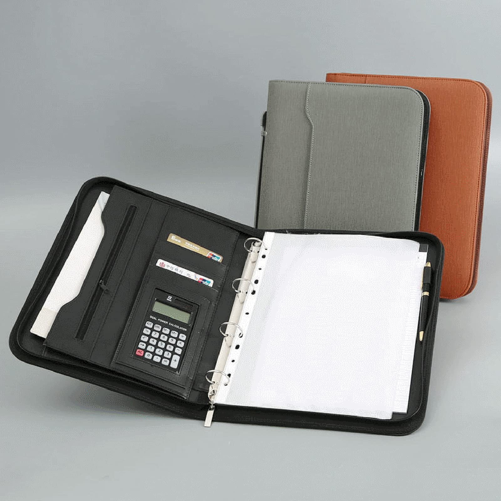 Buy AKHOK Padfolio Ring Binders, Padfolio Clipboard Folder Portfolio