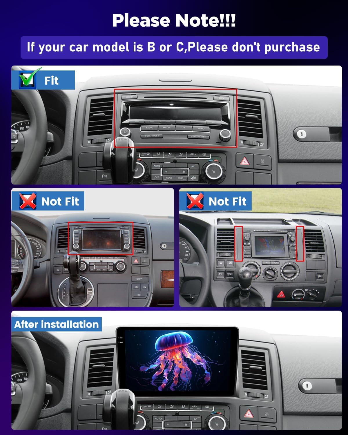 NHOPEEW 4+128G Android Radio para Coche para VW T5 Multivan 2008-2015 con Carplay Android Auto - Pantalla de 9 Pulgadas Compatible con WiFi GPS + Cámara de Marcha atrás