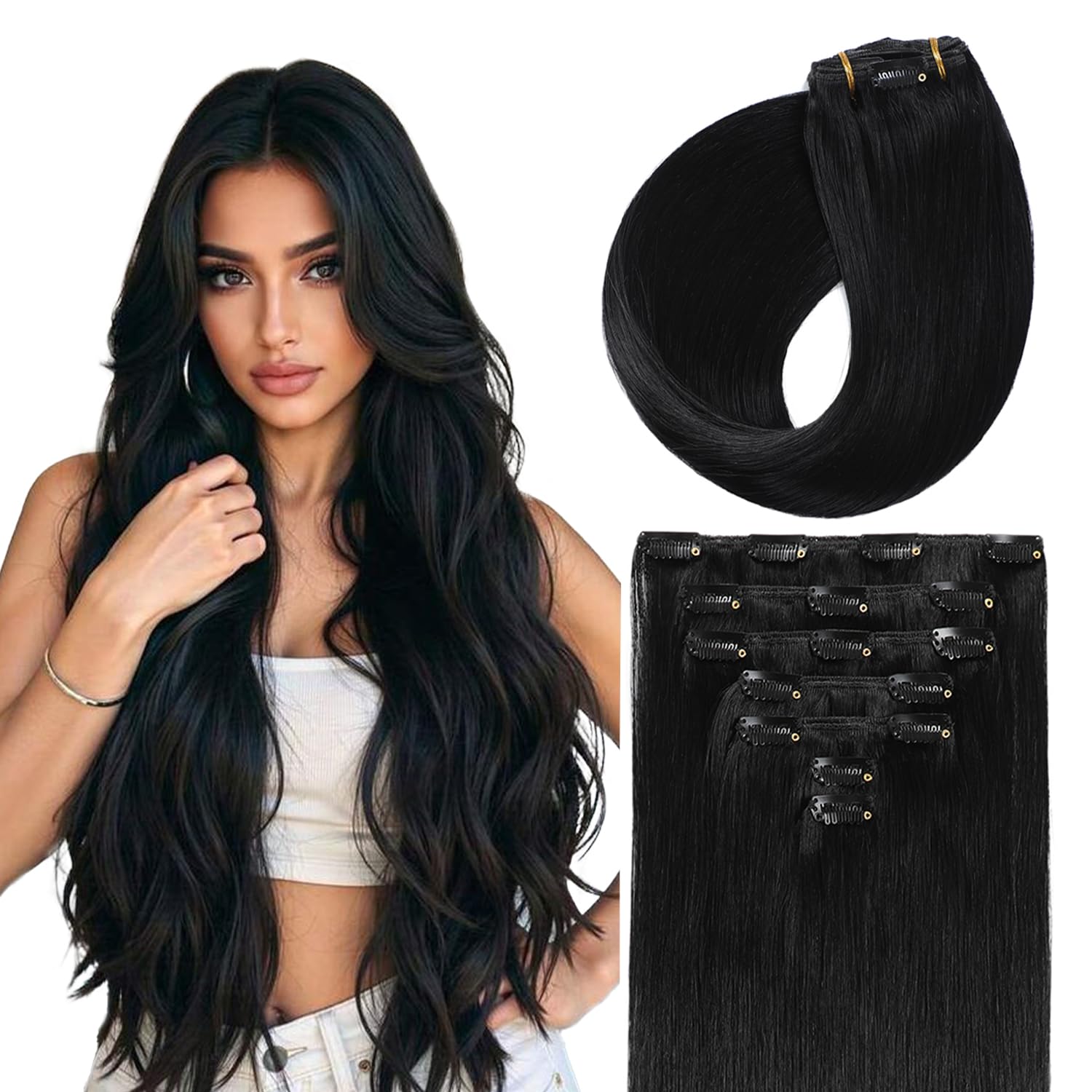 Sunya Clip in Hair Extensions