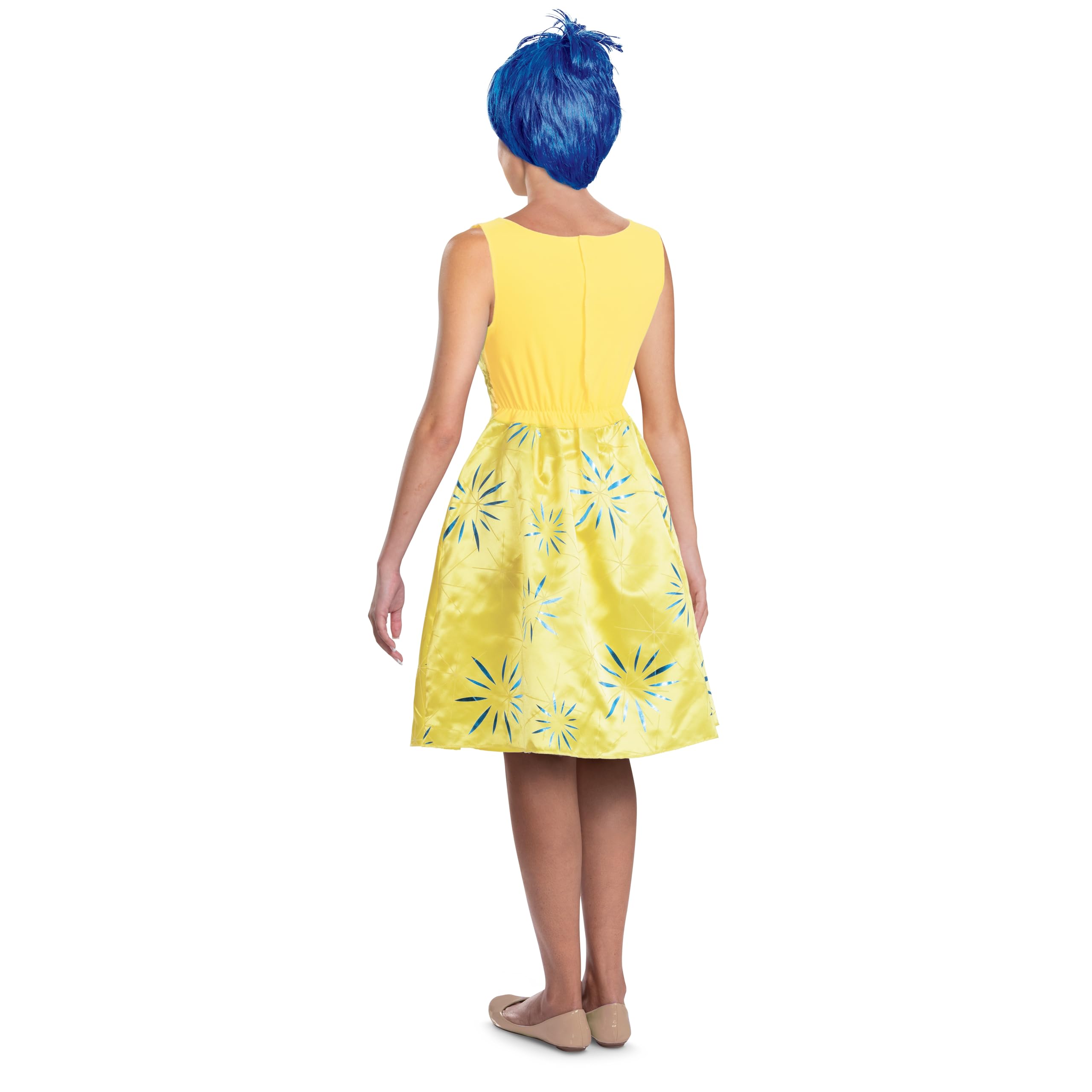 Inside Out Joy Kostüm, offizielles Disney Pixar Inside Out Joy Kostüm Kleid, Erwachsene