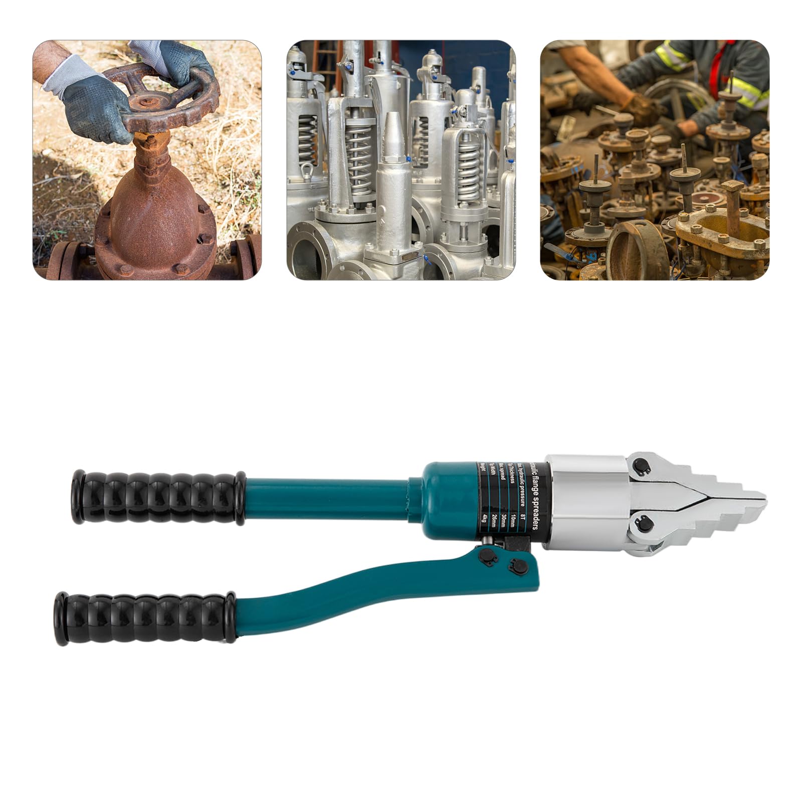 8T Separador de brida hidráulica Integral Hidráulica Brida Esparcidor de Brida Herramienta de Separación Hidráulica Portátil Herramienta de Separación Hidráulica Manual para Esparcir
