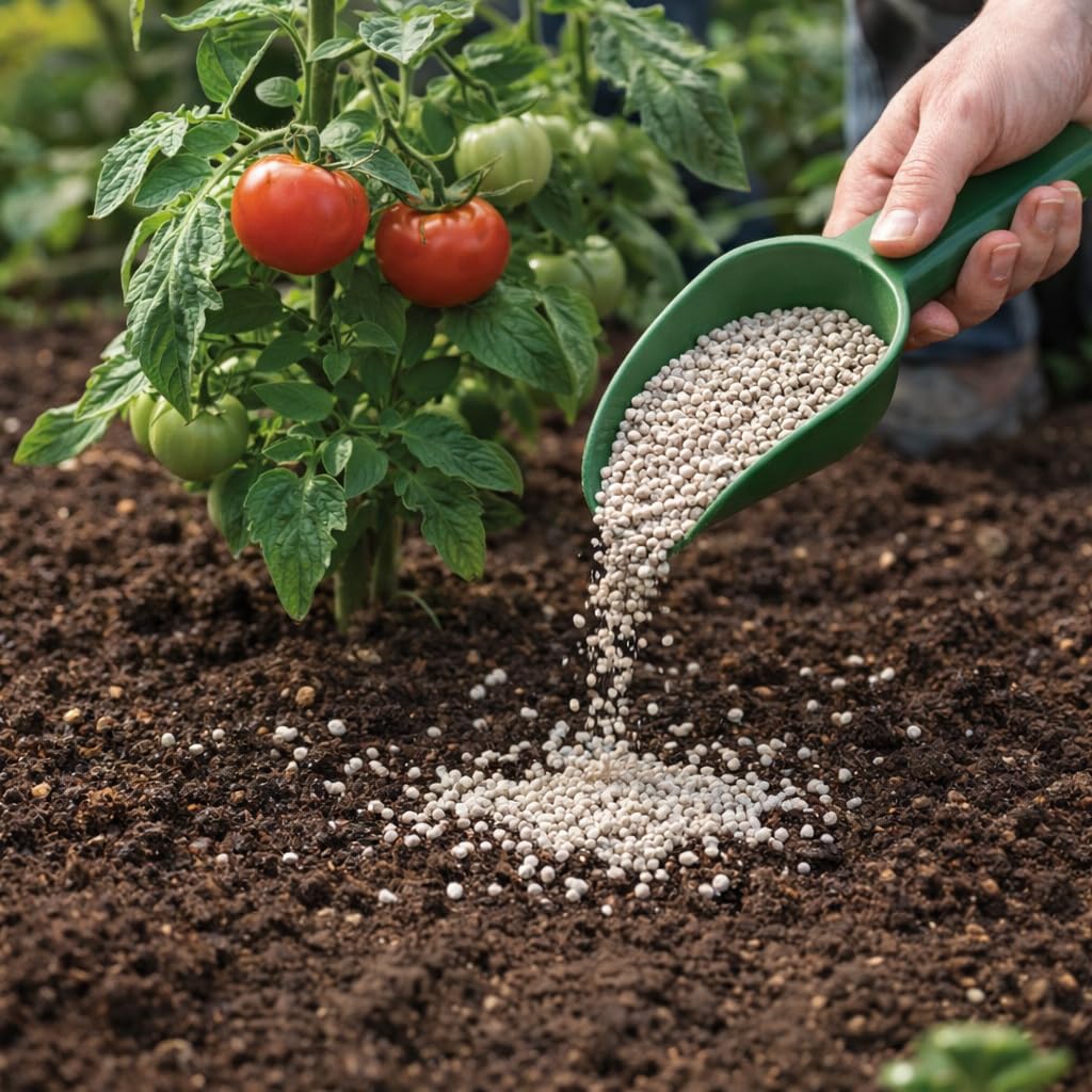GiDeli Tomatendünger 20 kg - Granulat 8-8-19 Für Tomaten & Paprika | Kali für kräftige Früchte, chloridarm, Gemüsedünger für Gärtnerei und Anbau, Bedarf je Kultur