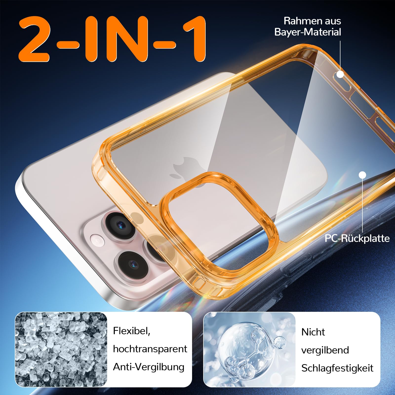 Clear Case for iPhone 15, Ultra Thin, Shockproof TPU Cover, Anti-Yellowing, Crystal Clear, Phone Case for Apple iPhone 15 - Clear — view 513