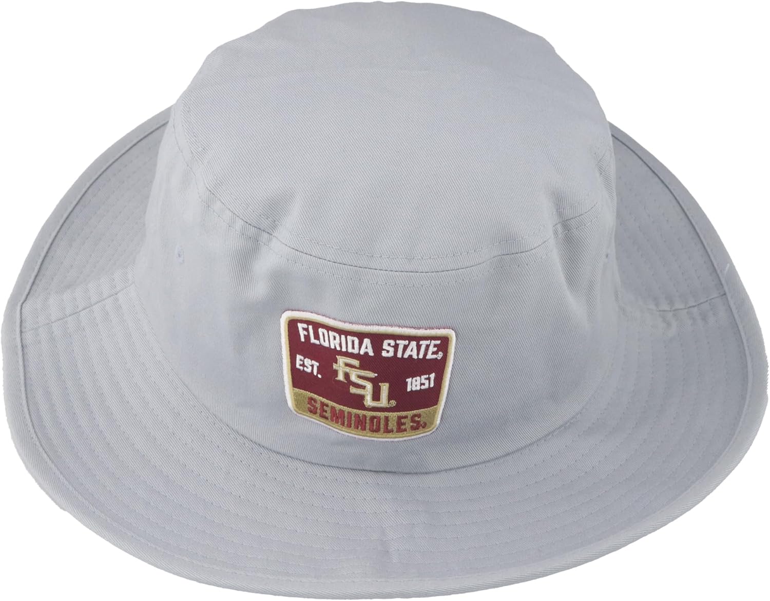 Florida State Seminoles NCAA Officially Licensed Bucket Hat Patch Gray Switchback