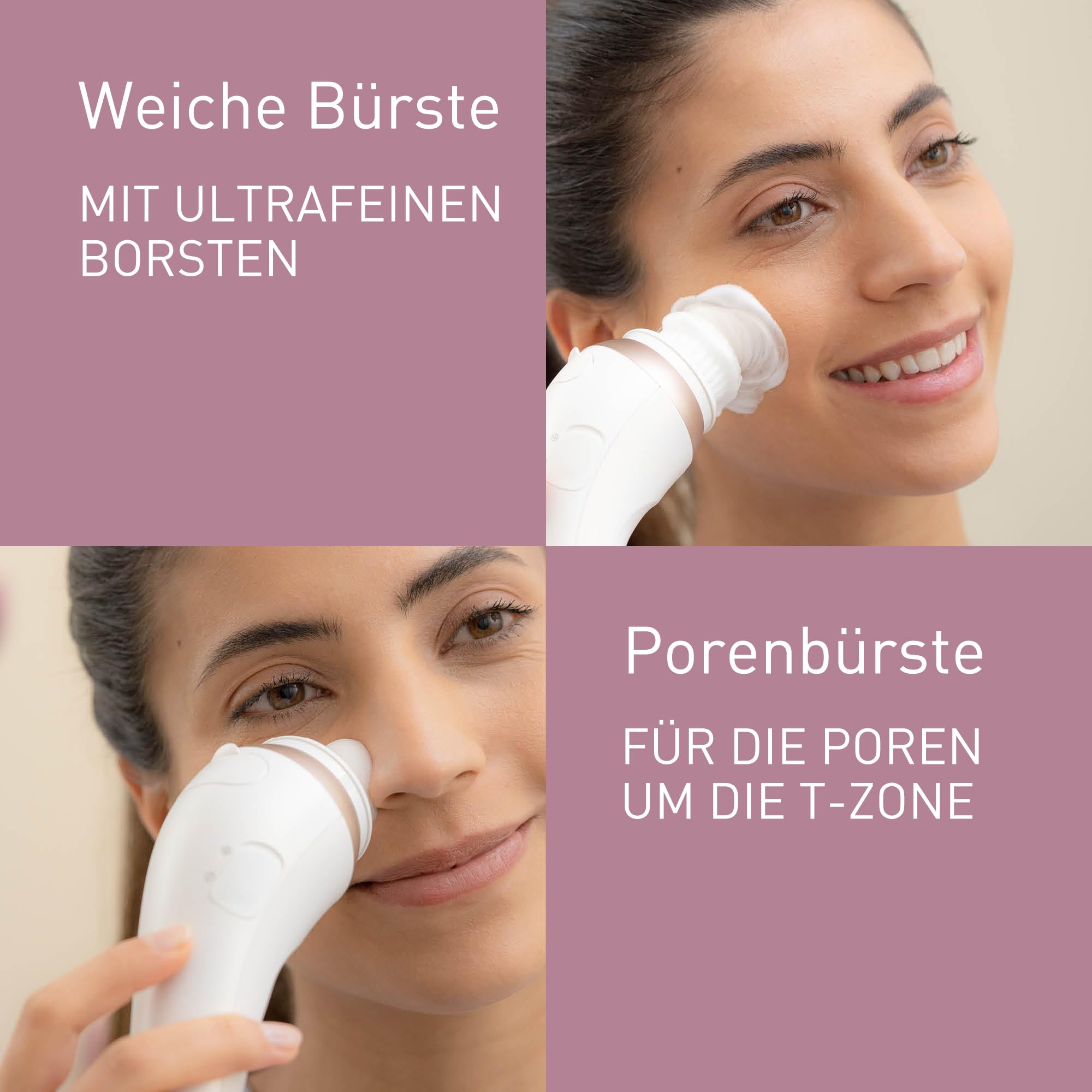 Panasonic Prestige 3-in-1 Gesichtsbürste EH-XC10, Japanese Rituals, Tiefenreinigung, Make-up-Entfernung, Mikroschaumtechnologie