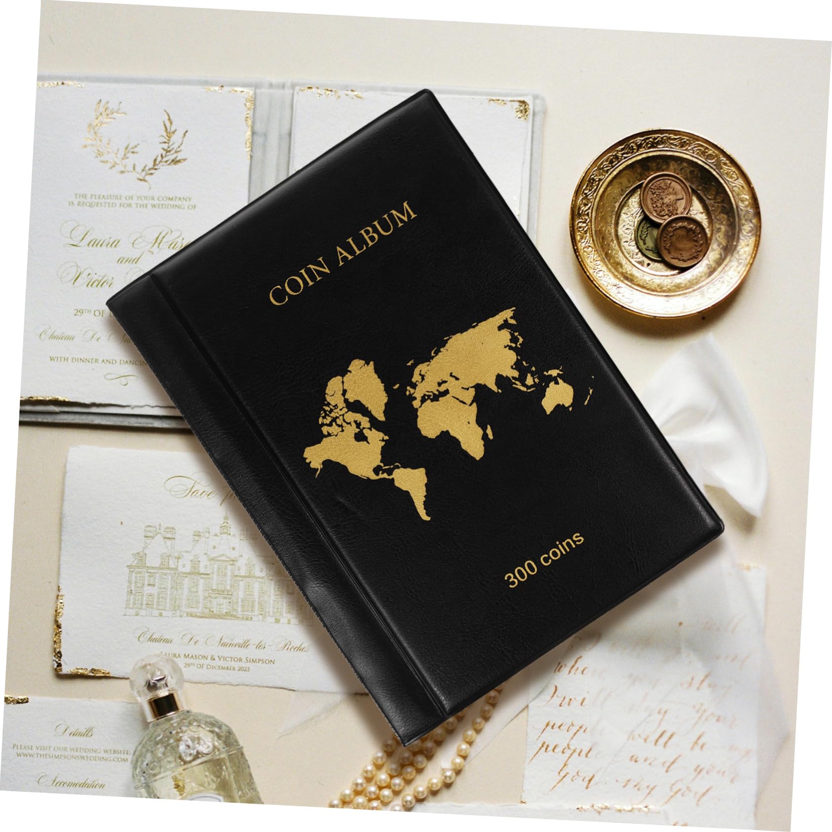 Abaodam Album in Pu e PVC per Monete da Collezione 300 Tasche