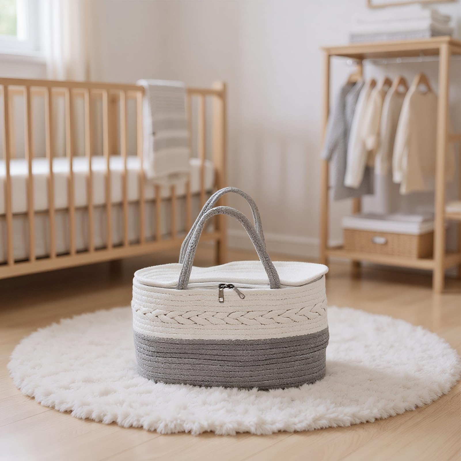 Multifunktionale Wickeltasche, abnehmbares Reisetablett für Babys, Nachttisch, ideal für Spielzeugflaschen