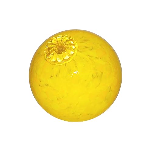 Yellow Pond Floats Balls - Available in 3 inches, 4 inches, 5 inches & 6 inches - Blown Glass - Made in Seattle - Dehanna Jones