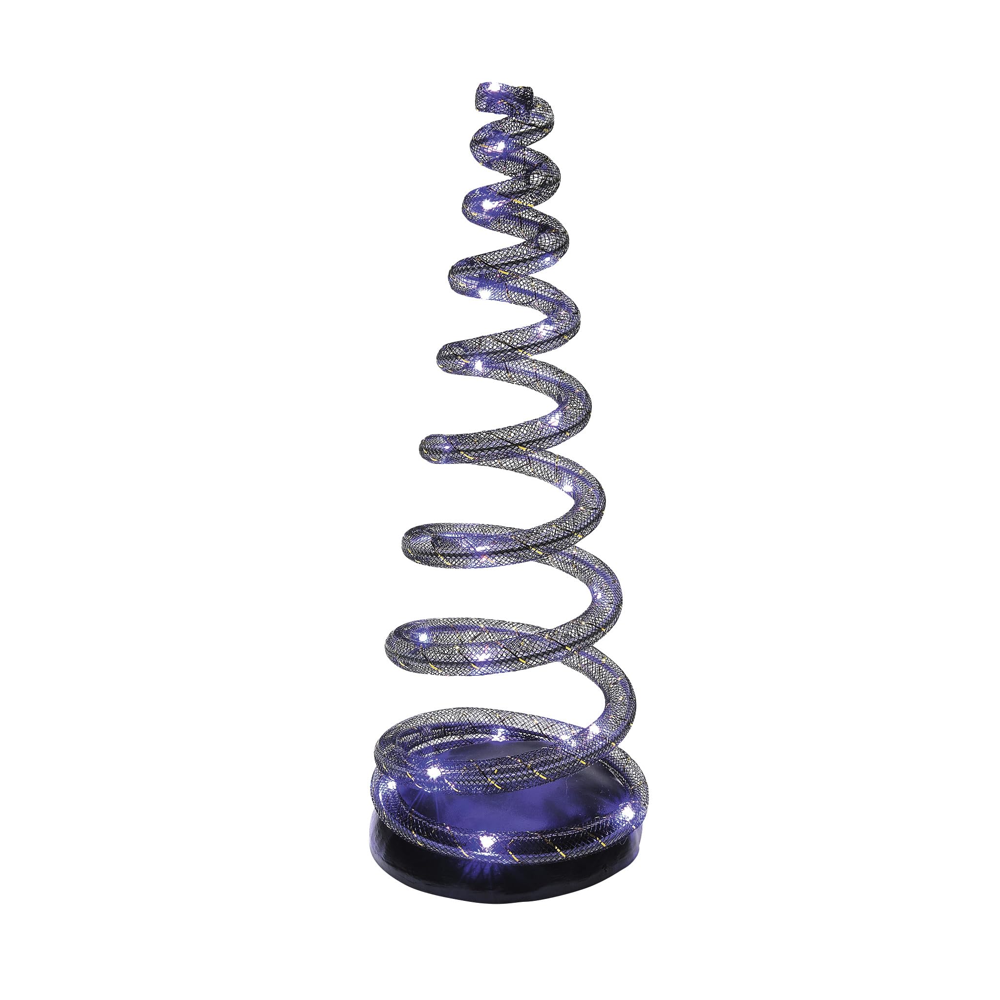 Figura iluminada Department 56 para solucionar rincones oscuros con metal morado