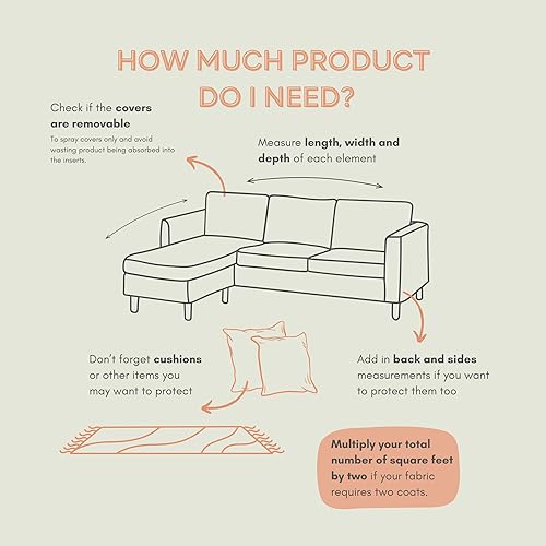 Miniatura 7 de Spray protector de tela y resistente a las manchas - Spray para tela de tapicería para protección contra manchas para alfombras, zapatos, sofá