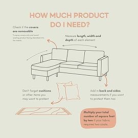 protectME Fabric Protector and Stain Resistant Spray - Upholstery Fabric Spray for Stain Guard for Carpet, Shoes, Couch, Sofa - Non Toxic Water Based Furniture Protector - 84.5 Fl. Oz. +Sprayer