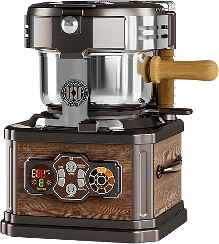 LONG SENG WING KWON - Tostador de granos de café, 8 ajustes de calefacción, tostador de granos de café y hogar, sistema de tostado rápido, tostado