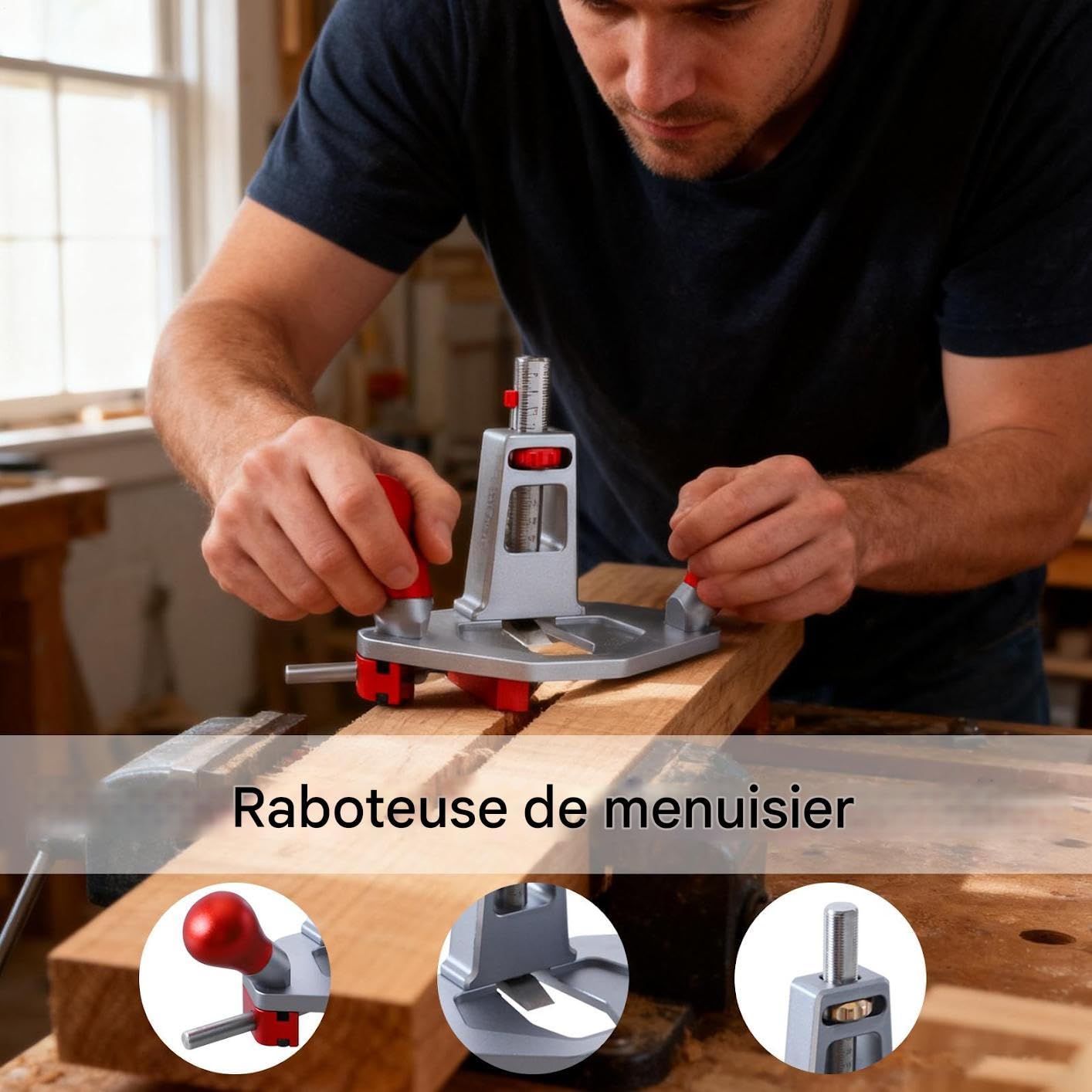 Fresadora De Precisión Herramienta Manual Ajustable | Cepillo De Para Ajuste Para Recortar Espigas Aplanar Mortajar Bisagras Colas De Milano Hacer Rebajes Nivelar Fondos
