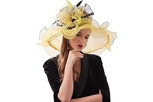 Chic and Vibrant Yellow Derby Hats for Women 2022