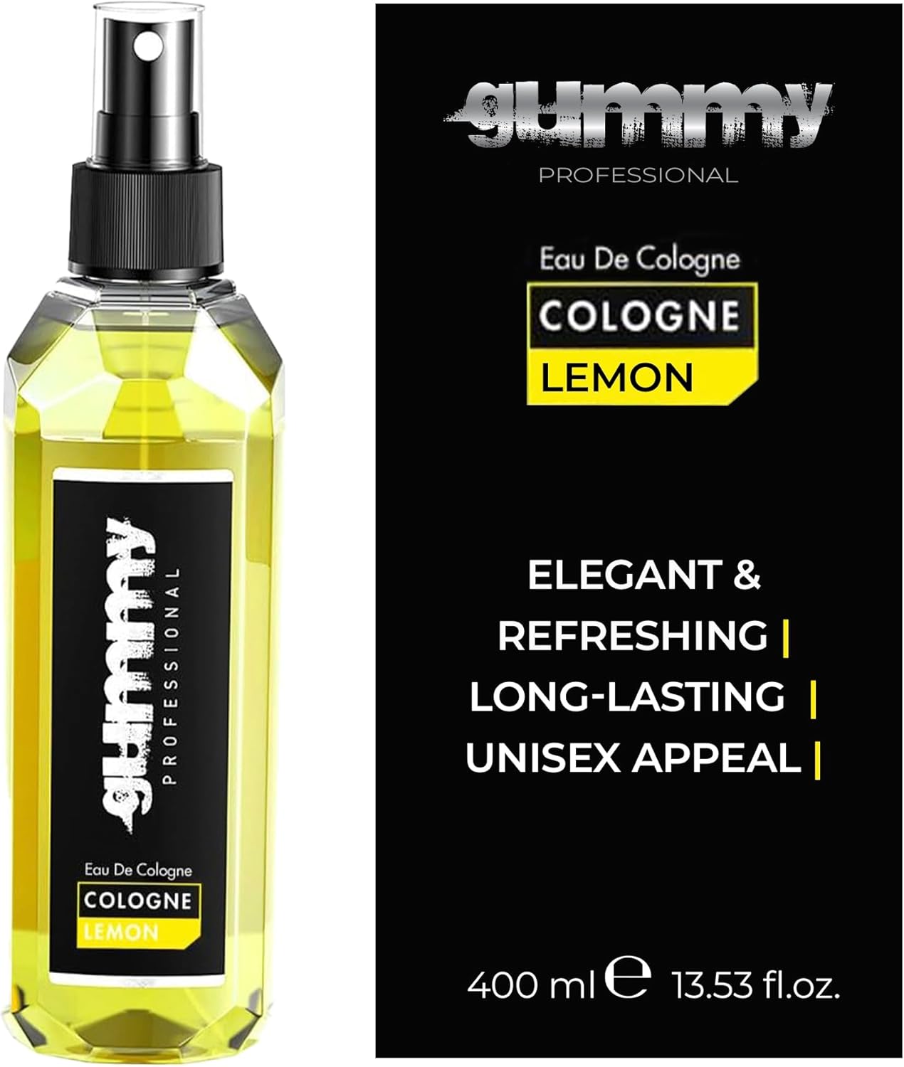 Gummy Lemons Eau de Cologne Spray 400 ml – Refreshing Aftershave Fragrance Water – Unisex Shaving Water with Long-lasting Citrus Fragrance – Barber Cologne for Men and Women Gummy Lemons Eau de Cologne Spray 400 ml – Refreshing Aftershave Fragrance Water – Unisex Shaving Water with Long-lasting Citrus Fragrance – Barber Cologne for Men and Women