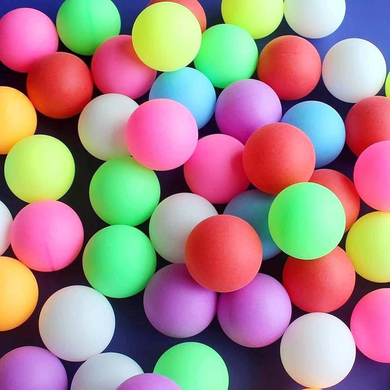 Pelotas de Ping Pong,50 Piezas 40 mm Color Pelotas de Ping Pong Plastico Pelota Ping Pong Pelota Ping Pong estándar para Adultos y Niños Mezcla de Colores - 4
