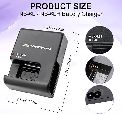 Miniatura 3 de Cargador de batería MH-25 MH-25a para Nikon EN-EL15 EN-EL15a EN-EL15b EN-EL15c EP-5B D500 D600 D610 D750 D780 D800E D810 D810A D850 D850 7000 D7100
