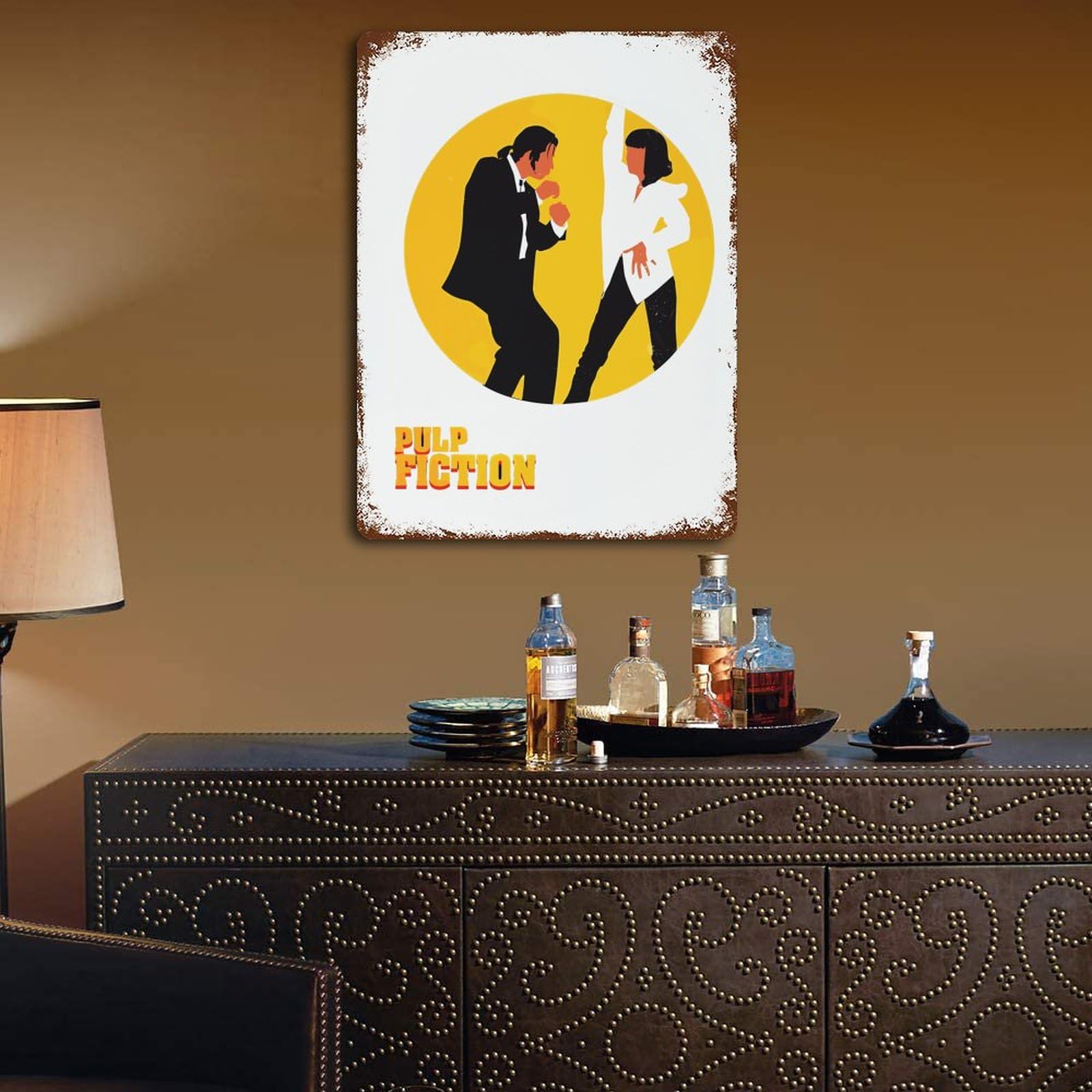 Amazon.co.jp: PULP FICTION パルプ・フィクション ブリキ看板 アート