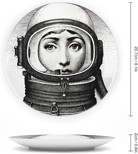 Miniatura 2 de Lina Cavalieri - Placa decorativa de pared, misteriosa placa para colgar en la pared, incluye soporte y gancho de resorte especial, B2, 8 pulgadas