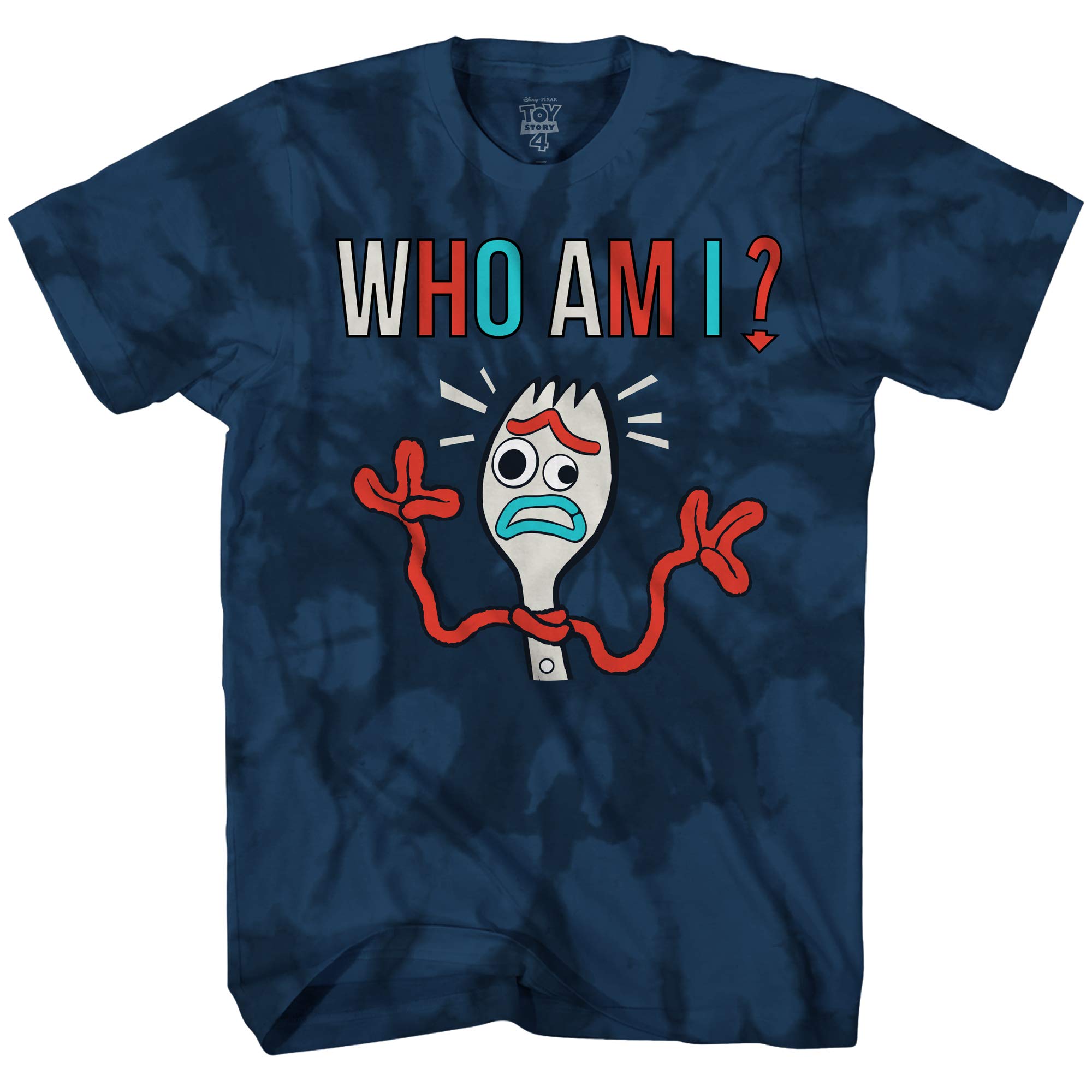 Disney Pixar Toy Story 4 Forky Who Am I Forkie Disneyland World Funny Adult Tee Graphic T-Shirt for Men Tshirt
