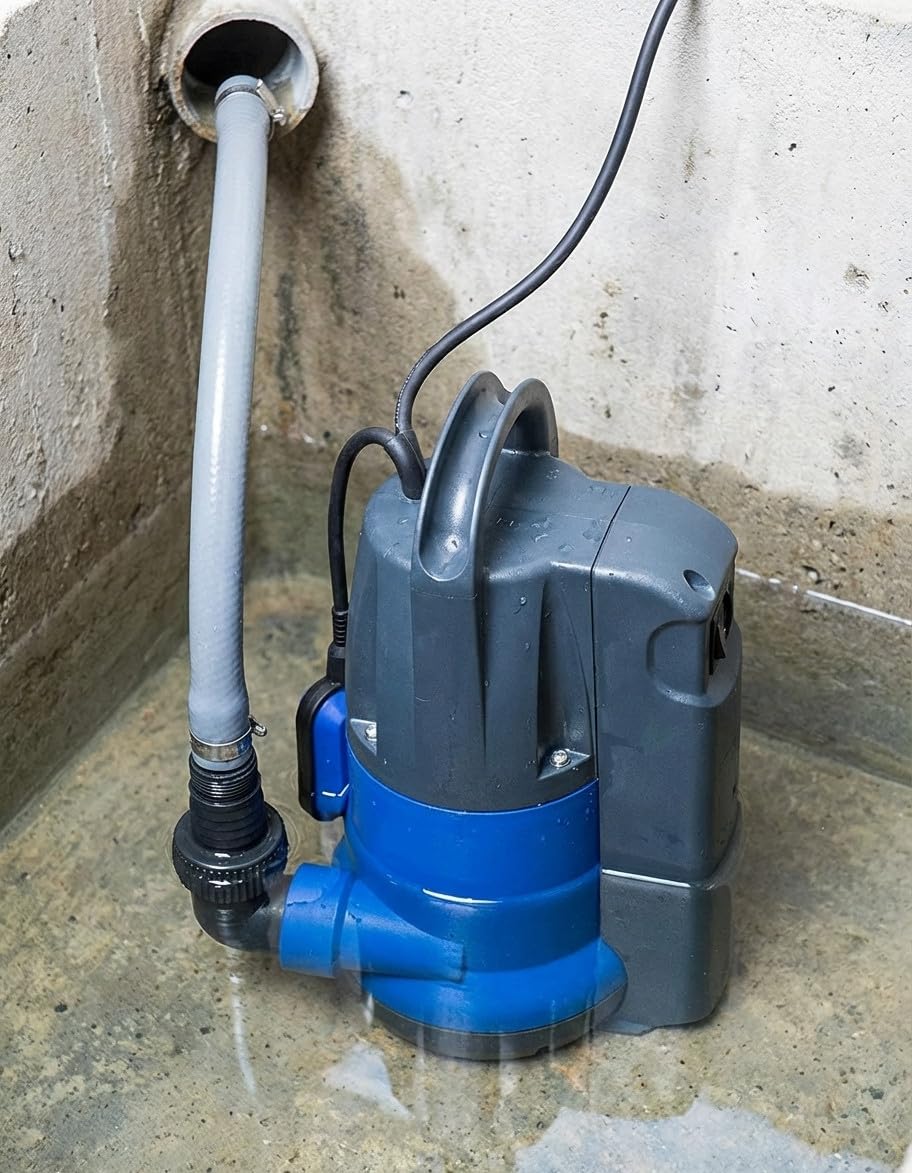 Suinga Bomba Achique Sumergible Aguas Limpias XKS-557P | 550W 10000 L/H | Interruptor De Nivel Vertical | Uso Continuo Aguas Limpias o Ligeramente Cargadas | Elevacion 8 Metros