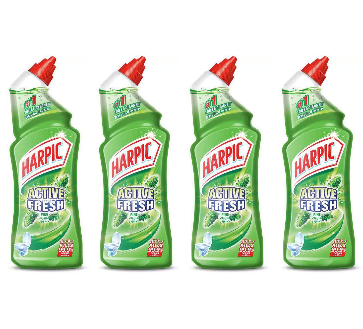 Toilet Cleaner Liquid Active Fresh Pine, 750ml - Pack of 4