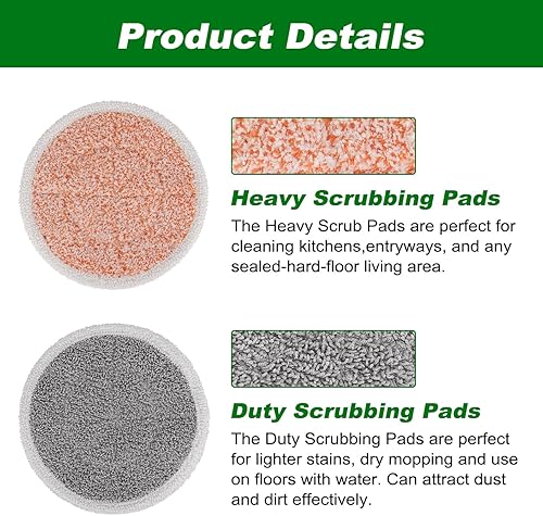 Miniatura 4 de GreeSuit Paquete de 8 almohadillas para trapeador de vapor S7000 compatibles con Shark S7000AMZ S7001 S7001TGT serie S7000, fregona de vapor y