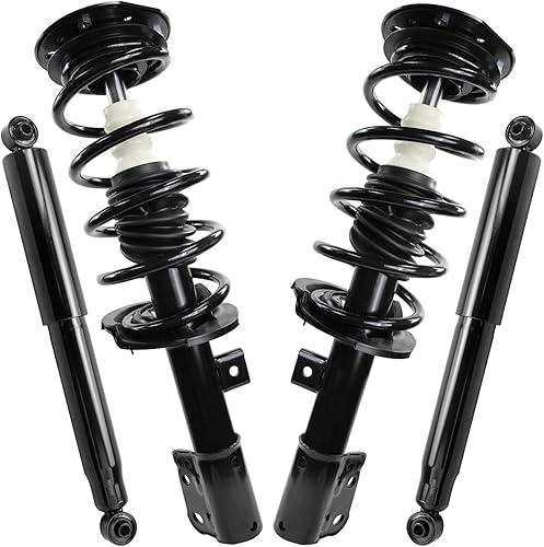 Miniatura 119 de Detroit Axle - Amortiguadores para BMW 328i 325i 128i 135i 335i 330i 335d 335is (sin Sport Susp.) 2 puntales delanteros completos con muelle