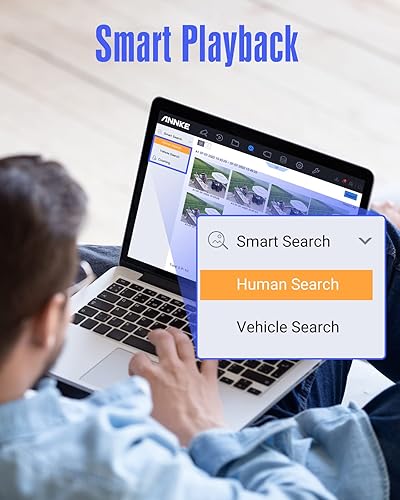 Miniatura 7 de ANNKE 3K Lite H.265+ Grabador DVR de seguridad con detección de IA humanosvehículos, 8CH híbrido 5 en 1 CCTV DVR para cámara de vigilancia,