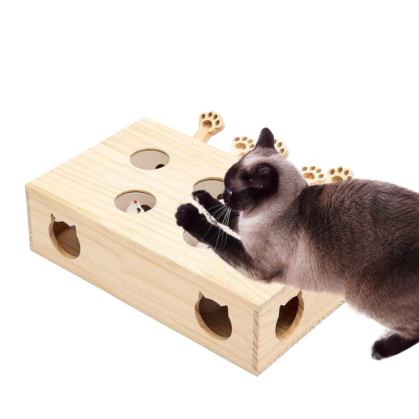 Jouet Cherche et Trouve pour Chaton Jouet interactif Animalier à Ressort | Interactif chasse simulée pop interactive pour chaton cherche trouve exercice salon balcon intérieur