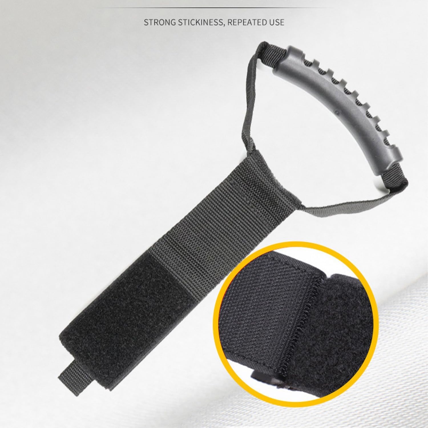1pc Heavy Duty Storage Straps Adjustable Handle Space-Saving Design for Garden Hose Extension Cord and Garage Organization, Black