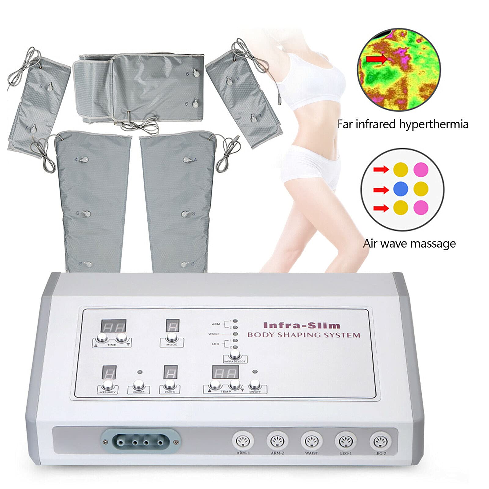 Masaje linfático drenaje del aire Sistema Far Suit Dispositivo de masaje Lymphgerät Weight Loss