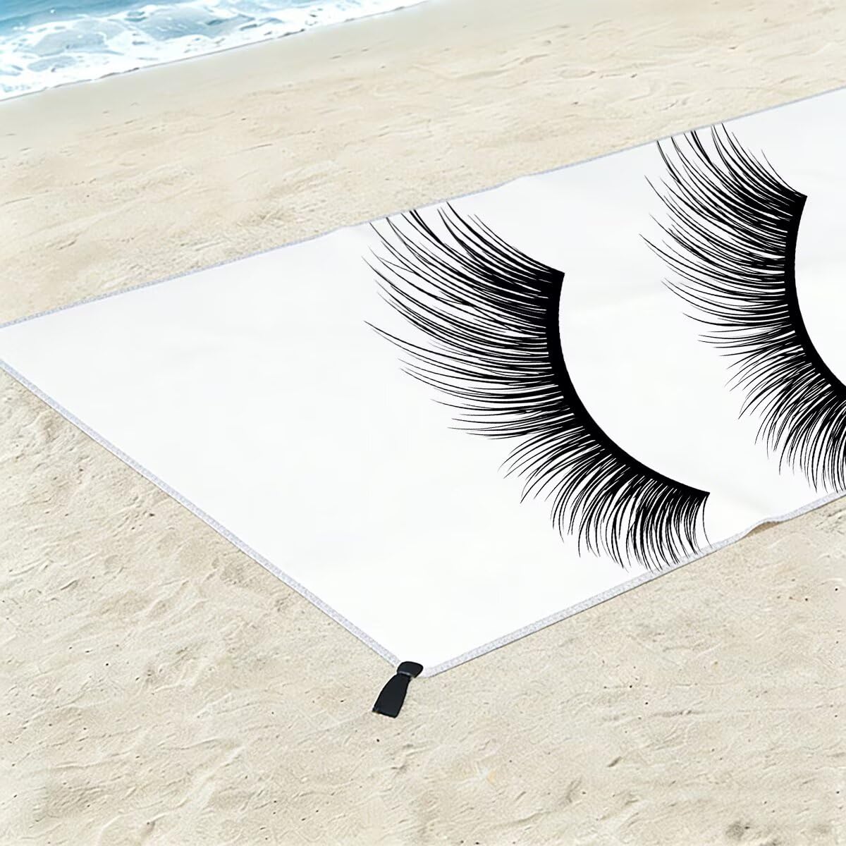 Ręcznik plażowy z mikrofibry, duży ręcznik plażowy 100 x 220 cm, 2 sztuki, damski ręcznik gimnastyczny szybkoschnący, odporny na piasek ręcznik z mikrofibry, lekkie ręczniki gimnastyczne na prezent