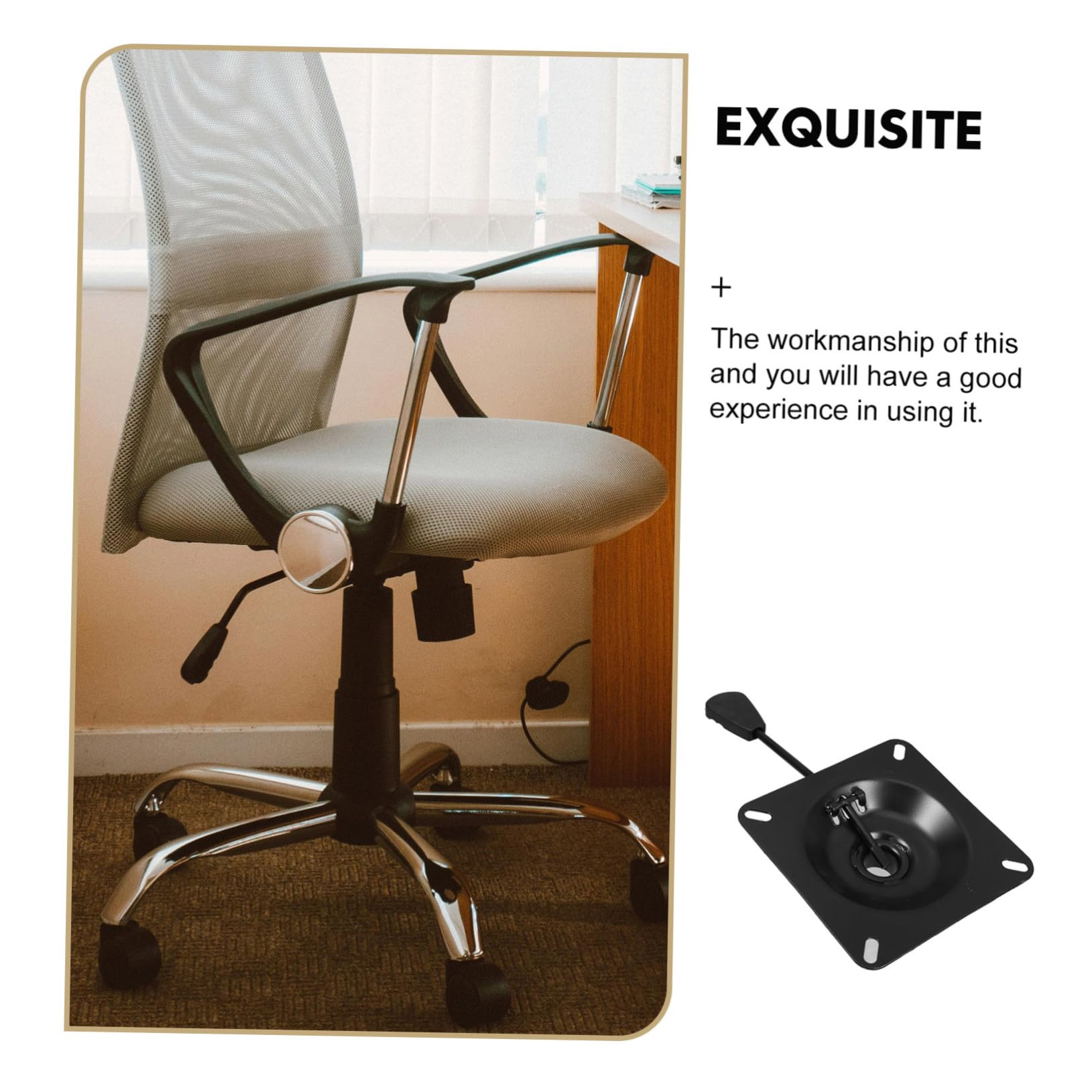 Mecanismo Ajustable de Inclinación y para Silla de Oficina con Base de Hierro Resistente Repuesto Duradero para Control de Asiento