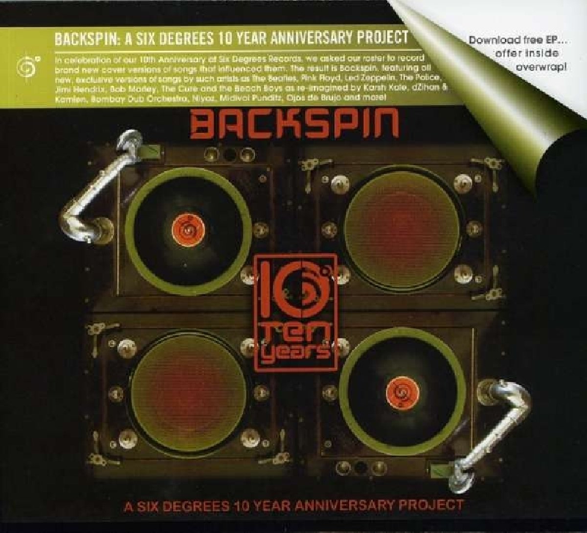 Backspin: Six Degrees 10 Year Anniversary Project / Various [Audio CD] VARIOUS ARTISTS