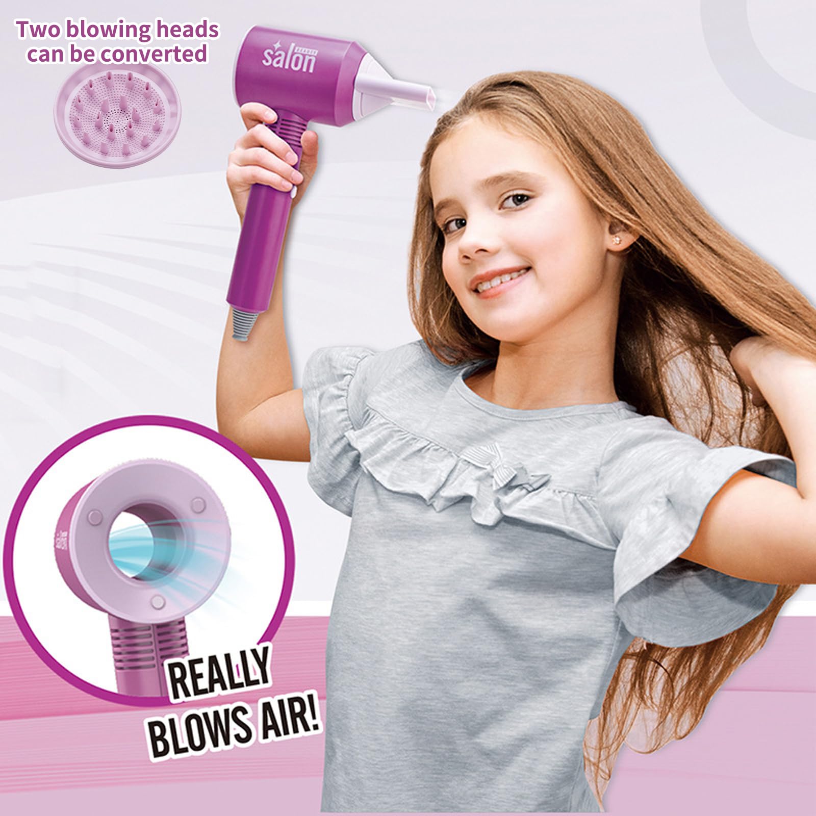 Dyson Piastra Corrale Ragazze Taglio Capelli Salone Acconciatura