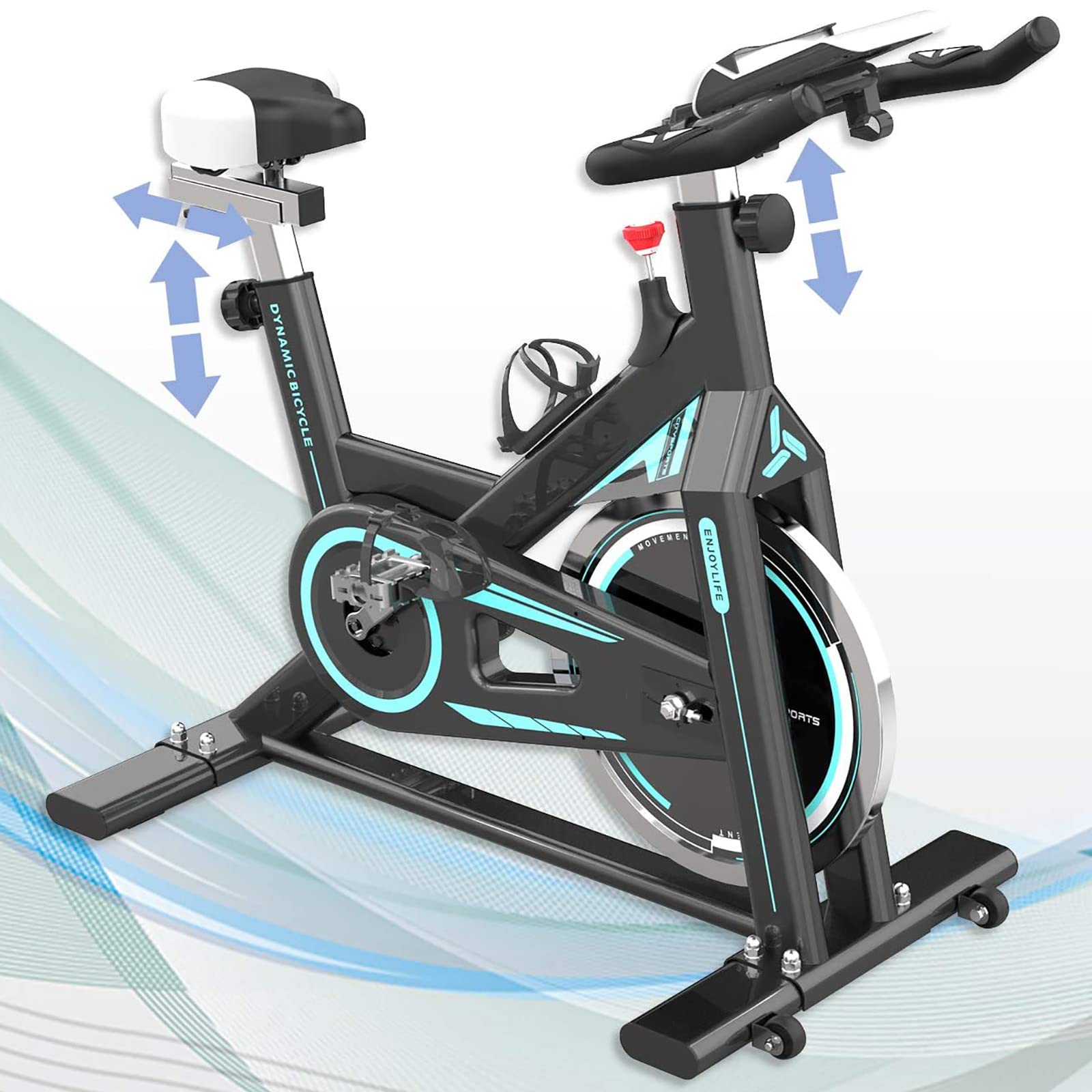 Seria rowerów pionowych, Rower treningowy do jazdy na rowerze stacjonarnym, Rower treningowy z napędem pasowym, Rower stacjonarny do jazdy w pomieszczeniach, Cicha jazda na rowerze fitness