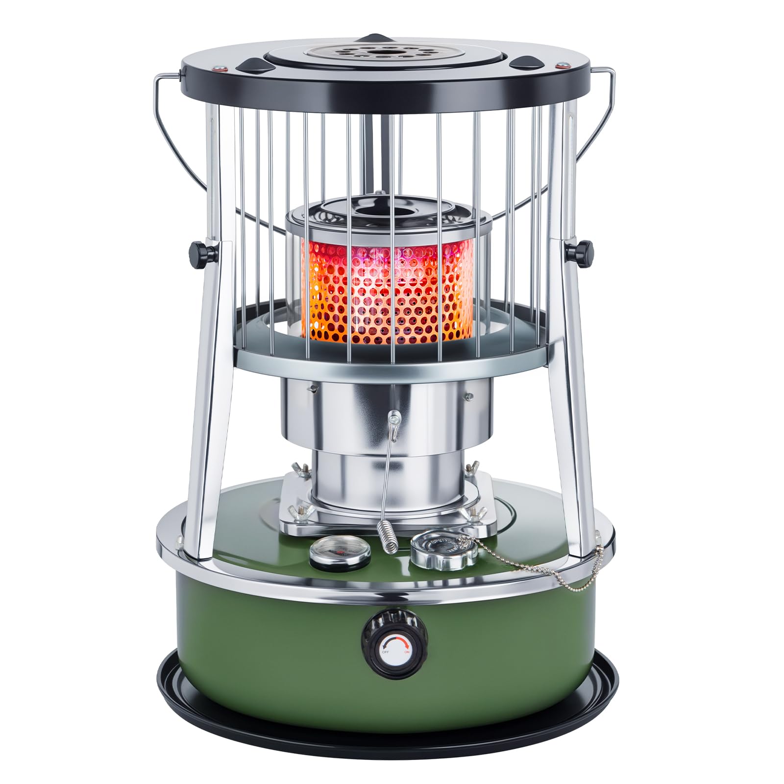11,500 BTU Kerosene Heaters for Indoor Use, Non Electric Portable Kerosene Stove &amp; Heater for Camping, Garage, Home, and Emergency Use
