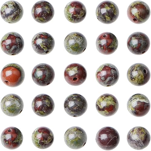 Miniatura 5 de AD Beads Cuentas sueltas redondas naturales de 0.315 pulgadas, 110 piezas, para hacer 108 cuentas de oración Mala, collar, pulsera y meditación