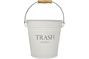 iDesign Cadence Metal Waste Paper Can, 10.75" x 10.75" x 10.5" -...