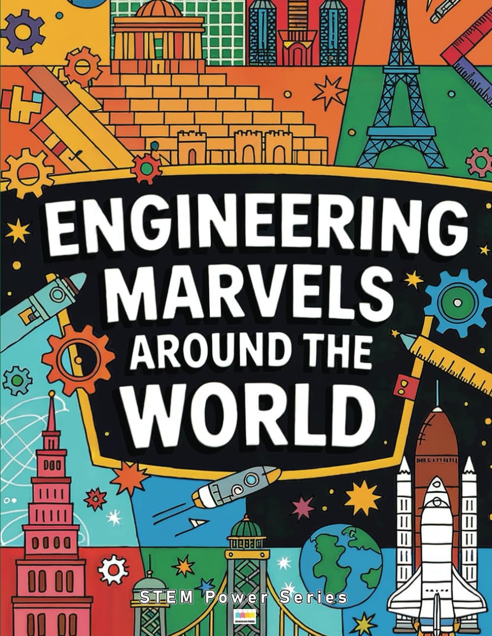 Engineering Marvels Around the World Coloring and Activity Book: With Cool Facts, Science, Engineering, Trivia Questions and Word Searches (STEM Power Series)